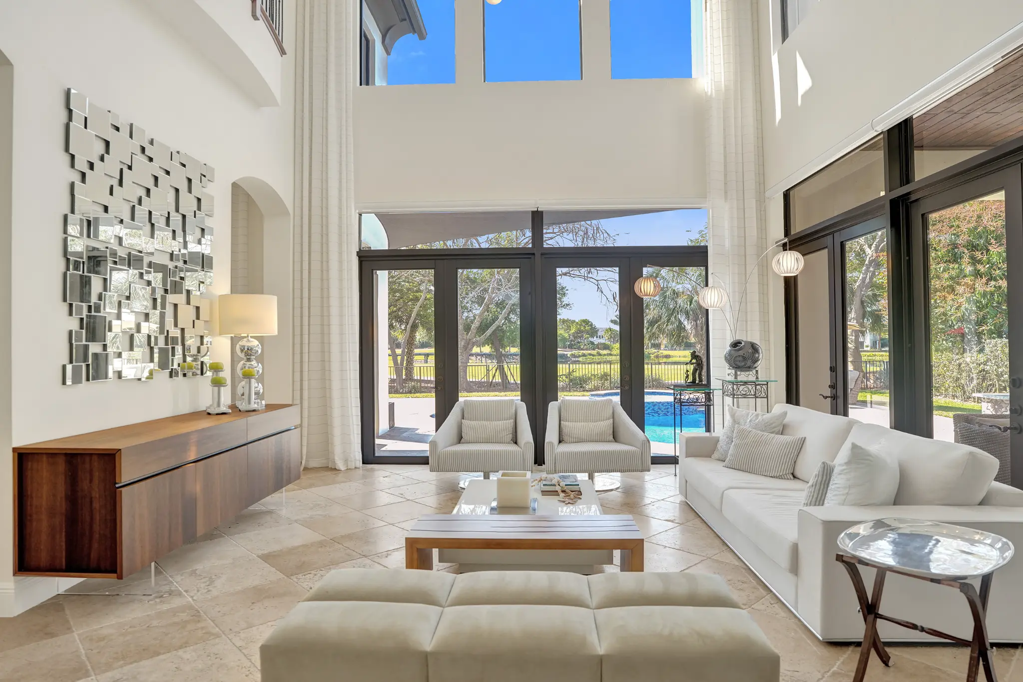 Living room with views