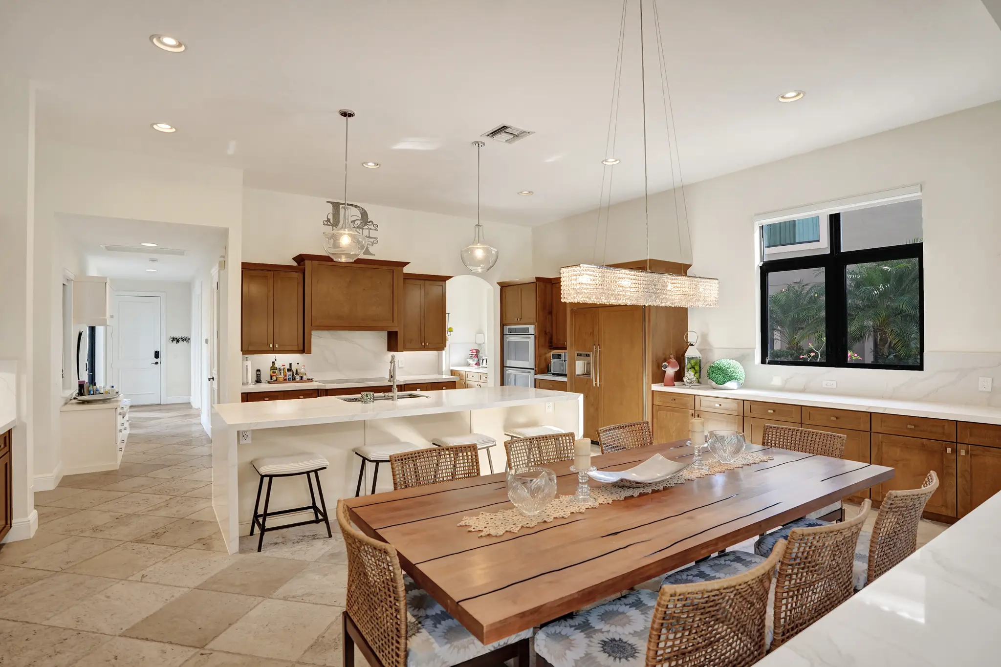 Waterfall quartz island